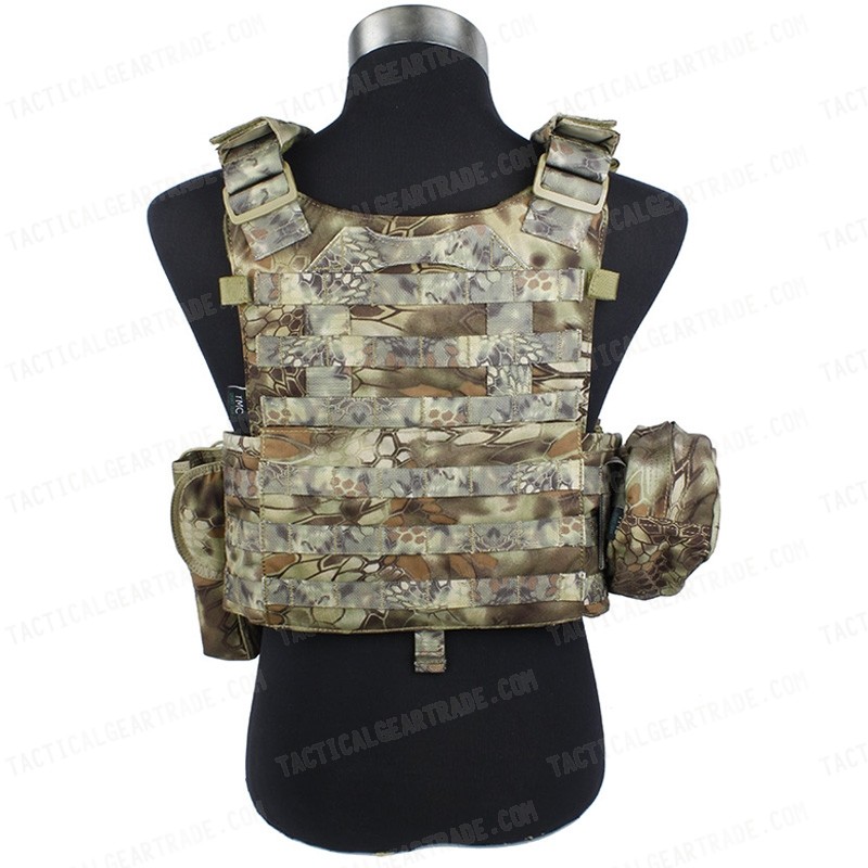 G TMC 6094 style Plate Carrier w 3 pouches ( MAD )