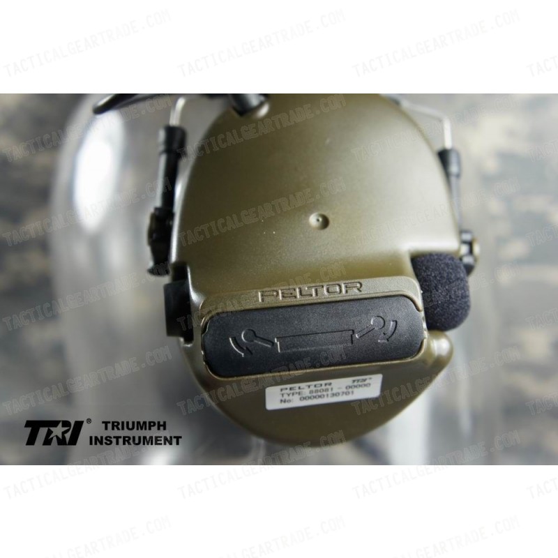 TRI COMTAC III Dual Com Noise Reduction Headset For TRI / Real Mil-Spec PTT With CB Color