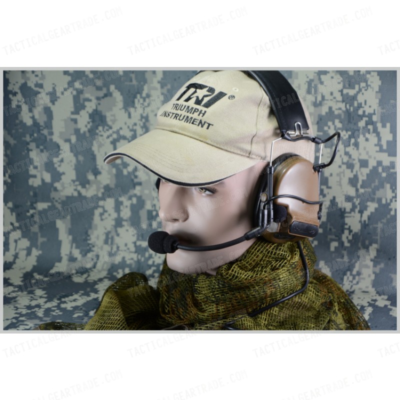 TRI COMTAC III Single Com Noise Reduction Headset (OD) For TRI / Mil-Spec PTT