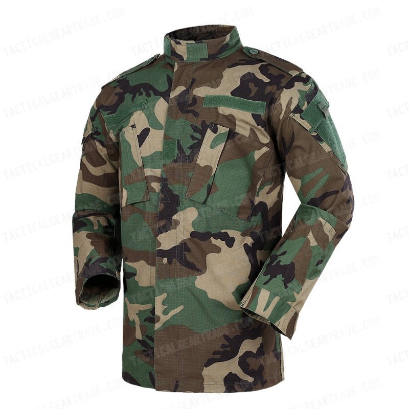 US Army Camo Woodland ACU Uniform Set Shirt Pants