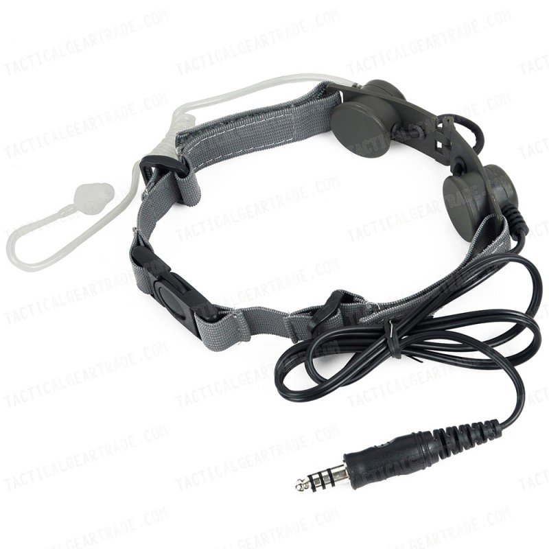 Z-Tactical Throat Mic Headset Black Color - Z033