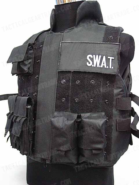 SWAT US Army Airsoft Combat Tactical Assault Vest BK For 31 49 