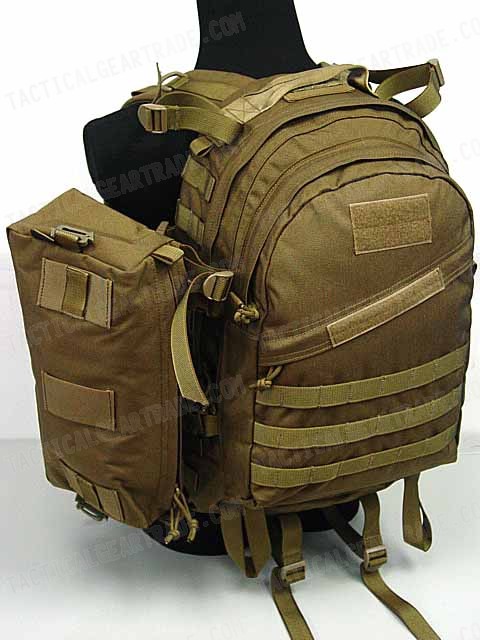 Flyye 1000D Molle AIII 3 Day Backpack w/Extra Pack Coyote Brown