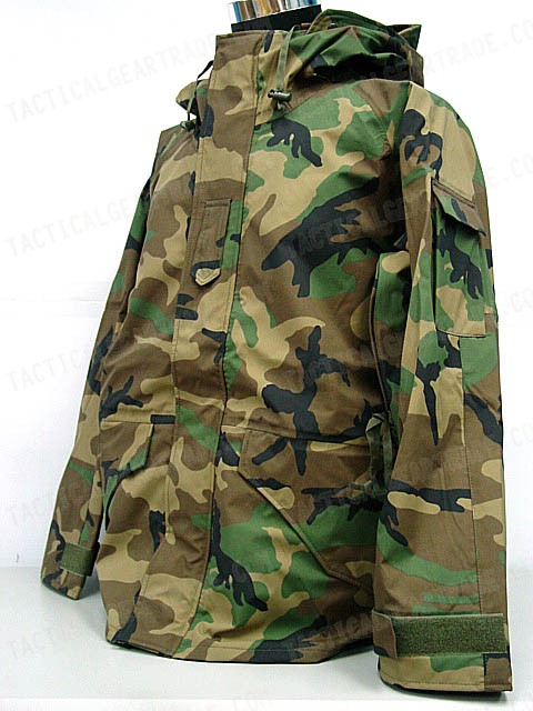 USMC Hoodie Waterproof ECWCS Gen 1 Parka Jacket Camo Woodland for