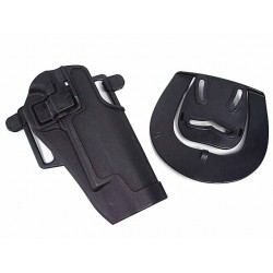CQC Tactical Colt 1911 M1911 RH Pistol Paddle & Belt Holster BK
