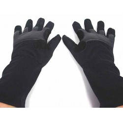 Airsoft Mid Arm Full Finger Tactical Flight Gloves Black