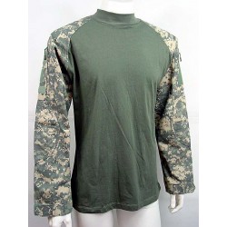 Tactical Long Sleeve Combat Shirt Digital ACU Camo