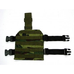 Airsoft Molle Drop Leg Panel Platform Camo Woodland