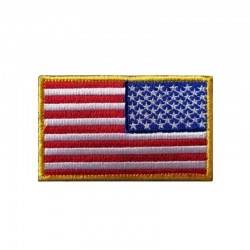 US United States USA Reverse Flag Velcro Patch