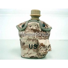 1Qt Canteen Water Bottle w/Pouch & Cup Digital Desert Camo