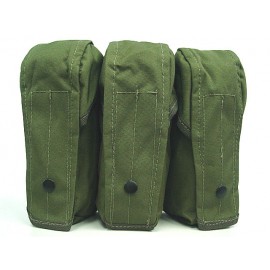 Airsoft Molle Triple AK Magazine Pouch OD