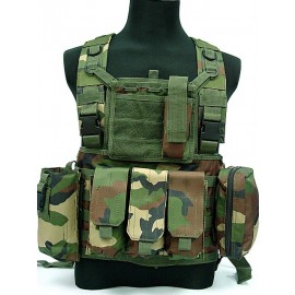 FSBE LBV Load Bearing Molle Assault Vest Camo Woodland