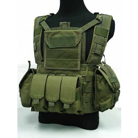 Airsoft Molle Canteen Hydration Combat RRV Vest OD