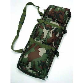 33" Dual Rifle Carrying Case Gun Bag Camo Woodland #B