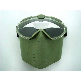 BATTLEAXE Pro-Goggle Full Face Mask with Fan OD