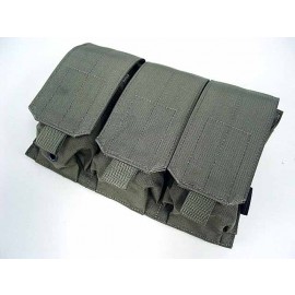 Flyye 1000D Molle Triple M4/M16 Magazine Pouch Ranger Green