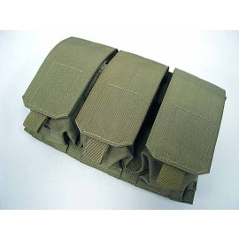 Flyye 1000D Molle Triple M4/M16 Magazine Pouch Khaki