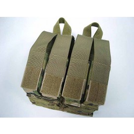 Flyye 1000D Molle Double M4 + Quad Pistol Mag Pouch Multicam