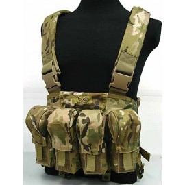 Flyye 500D Tactical LBT AK Magazine Chest Rig Vest Multicam