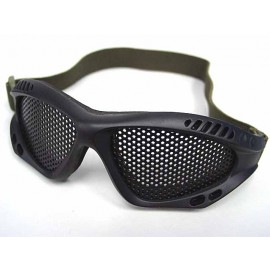 Airsoft Paintball No Fog Metal Mesh Goggle Glasses Black