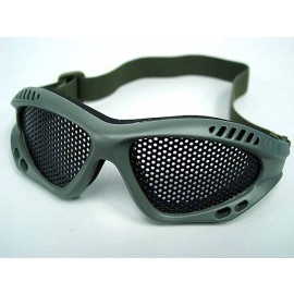 Airsoft Paintball No Fog Metal Mesh Goggle Glasses OD