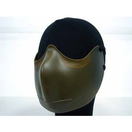 Airsoft X-Eye Half Face Mouth Protector Iron Mask OD