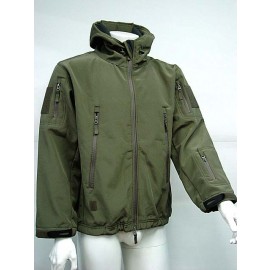 Stealth Hoodie Shark Skin Soft Shell Waterproof Jacket OD