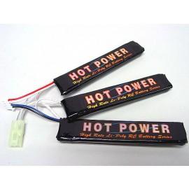 Hot Power 11.1V 1100mAh 15C Li-Po Li-Polymer Battery Triplet