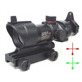 ACOG Type 1x30 Red/Green Cross Sight Scope w/QD Suitable For Any 11 & 20mm Mount