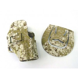 CQC H&K USP Compact RH Pistol Paddle &Belt Holster Marpat Desert