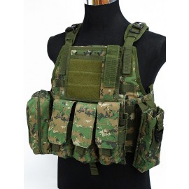 USMC MOD Molle Assault Plate Carrier Vest Digital Camo Woodland