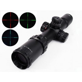 1-4x28 Red/Green/Blue Illuminated CQB Rifle Scope