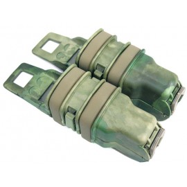 Molle FastMag Magazine Clip Set for Pistol/MP5 A-TACS Camo FG