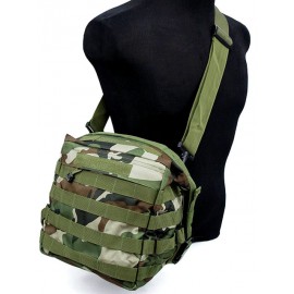 Molle Tactical Utility Gear Shoulder Bag Camo Woodland