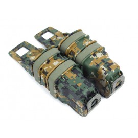 Molle FastMag Magazine Clip Set for Pistol/MP5 Marpat Woodland