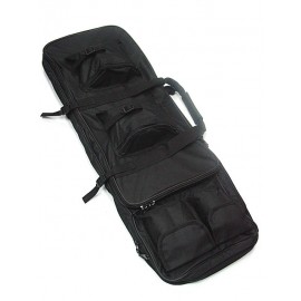 33" Dual Rifle Carrying Case Gun Bag Black