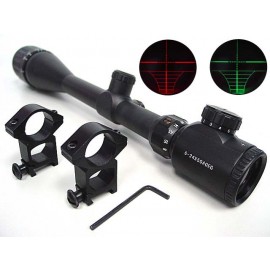 6-24x50 Red/Green Illuminated Rangefinder Rifle Scope