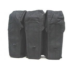 Airsoft Molle Triple AK Magazine Pouch Black