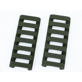 ERGO 7-Slot Ladder LowPro Rail Cover 2pcs Foliage Green