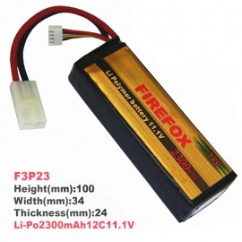 Firefox 11.1V 2300mAh LiPo Li-Po Li-Polymer Battery 12C F3P23