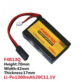 Firefox 11.1V 1300mAh Li-Po Li-Polymer Battery for PEQ-15 Box F4R13Q