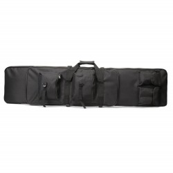 48" Dual Rifle Carrying Case Gun Bag Black