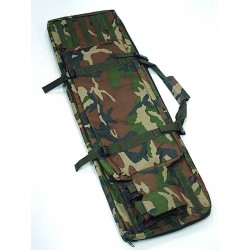 40" Molle Dual Rifle Gun Bag w/ Mag Pouch Camo Woodland