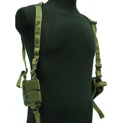 US Army Shoulder Pistol Holster Mag Pouch Camo Woodland