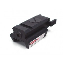 Tactical Pistol Under Rail Flashlight Mount with Red Dot Laser