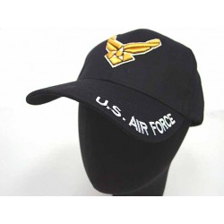 US Army Air Force Logo Military Baseball Cap Hat Black