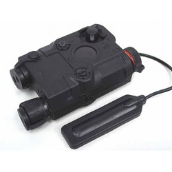 PRO&T AN/PEQ-15 Red Dot Laser & LED Flashlight Black