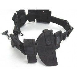 Modular Pouch Holder Police Security Duty Belt w/ Holster #A