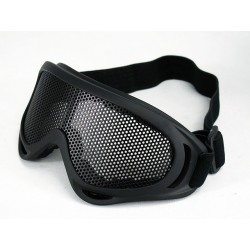 Airsoft UV-X400 No Fog Metal Mesh Tactical Goggle Black