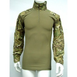 Tactical Combat Shirt Multi Camo w/ Elbow Pad